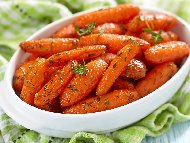 Рецепта Глазирани бейби моркови в масло